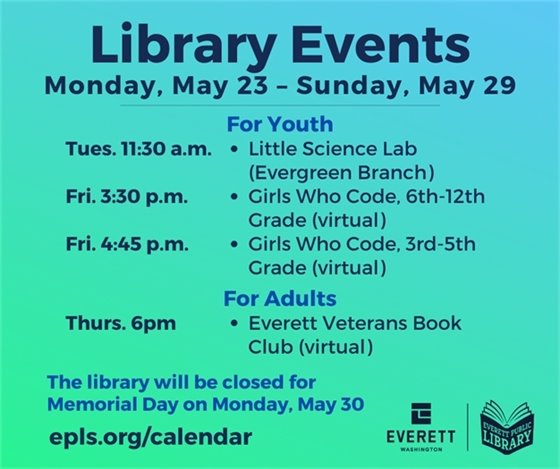 Events for the week of May 23