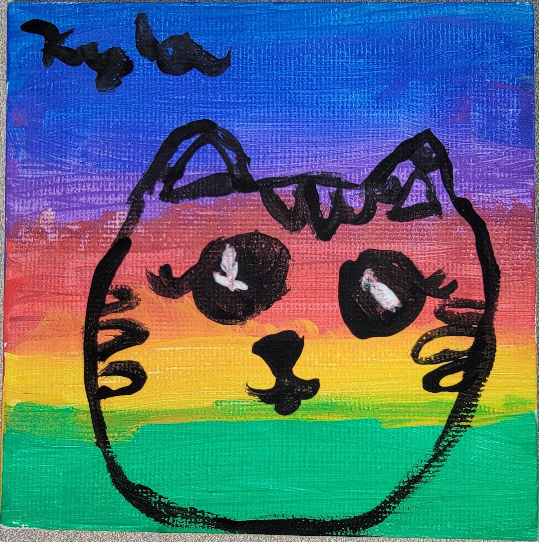 "Rainbow Kitty" by Kyla