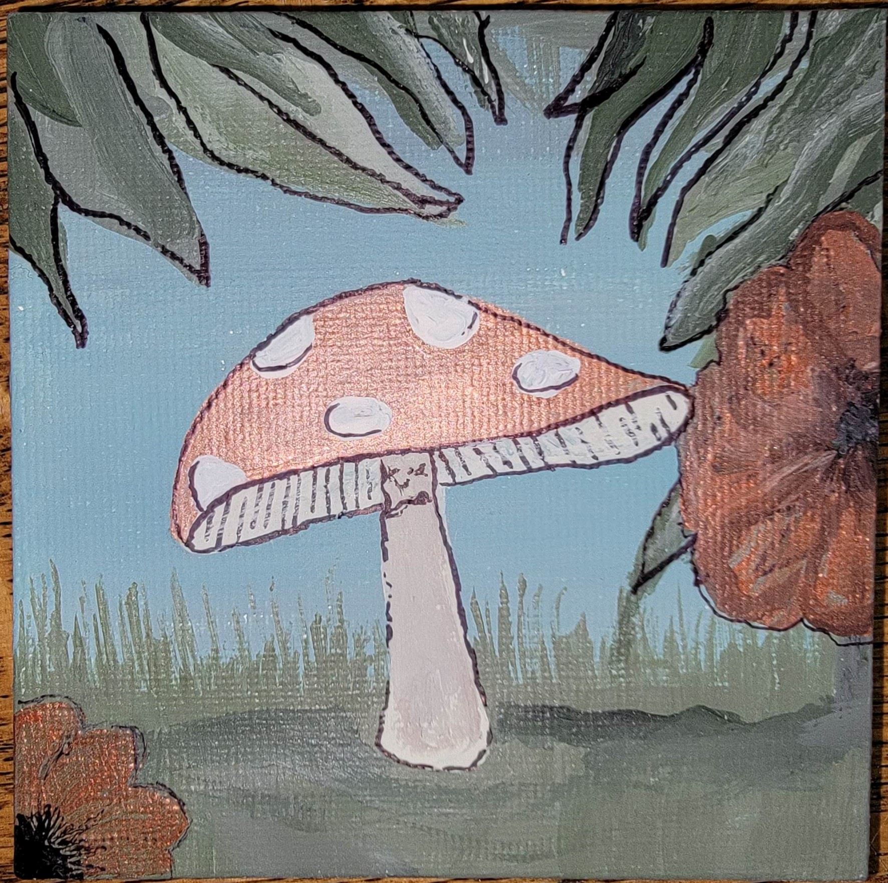 "Happy Little Mushroom" by Leanne H